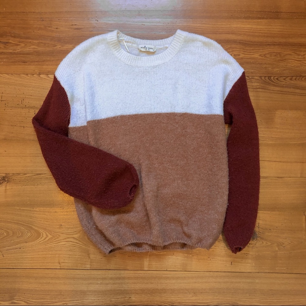 Molly Green Color Block Sweater